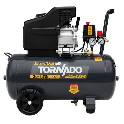 Αεροσυμπιεστής Λαδιού 50Lt 3Hp Cresman Tornado (250R)