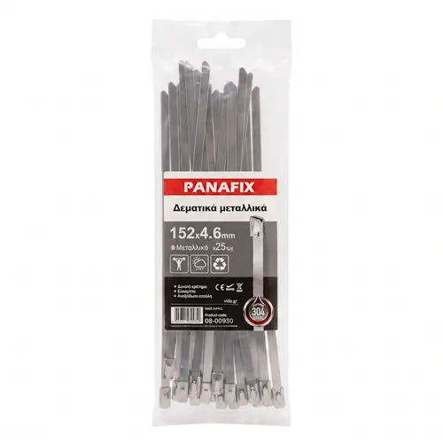 Δεματικά Ανοξείδωτα 4.6x152mm 25τεμ. Panafix (08-00930)