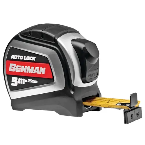Μέτρο Ρολό Auto Lock 5mx25mm Benman (70962)