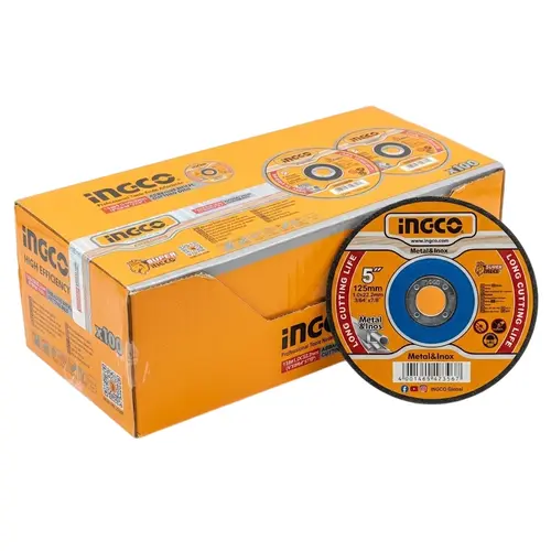 Δίσκοι Κοπής Inox - Μετάλλου 125x1.0mm 100τεμ. Ingco (MCD101251)