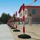 Κολώνα Σήμανσης Πλαστική (PVC) Κόκκινη - Λευκή 85cm Cresman