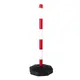 Κολώνα σήμανσης Πλαστική (PVC) Κόκκινη - Λευκή 90cm Cresman