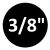 3/8" Sticker
