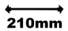 210mm